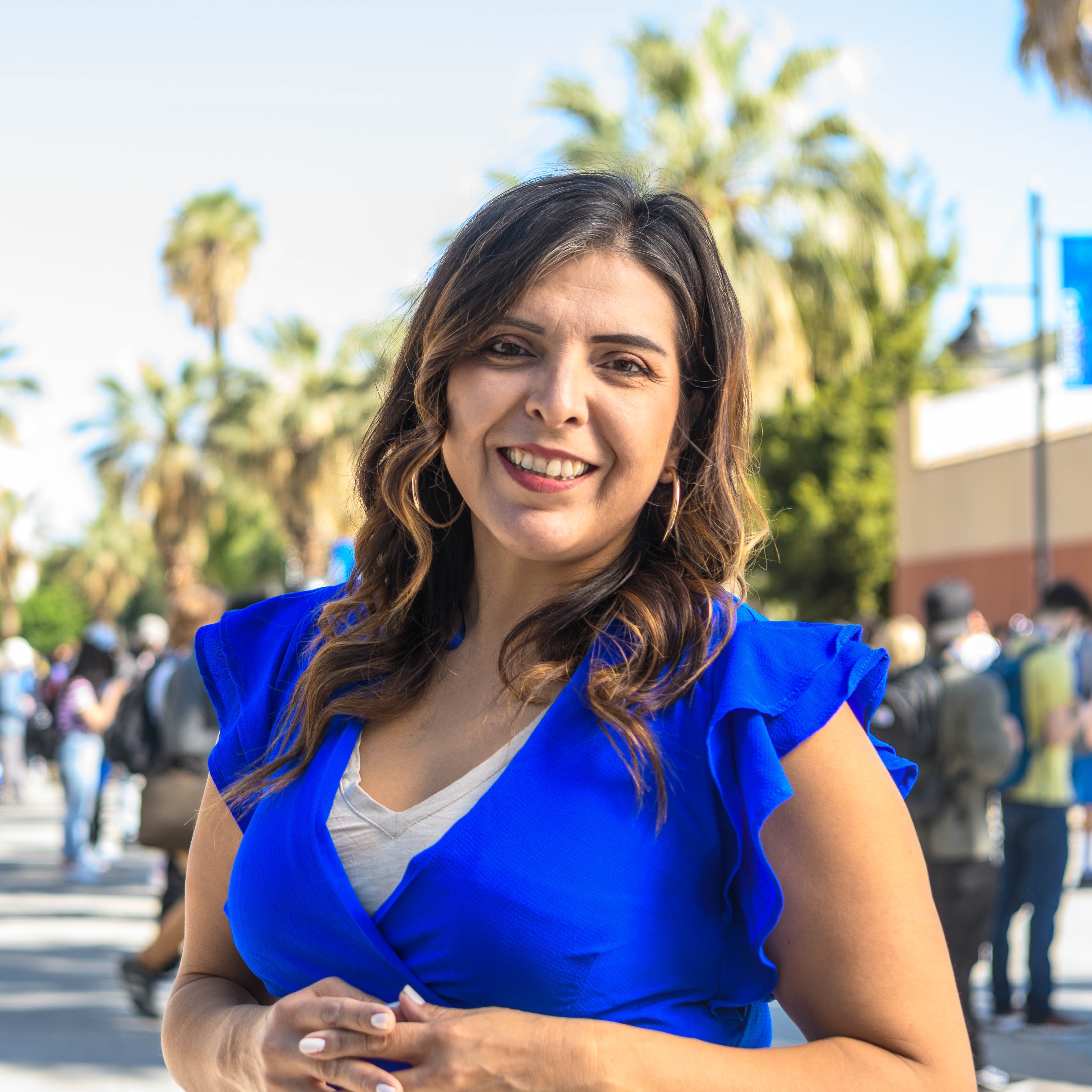 Student smiling