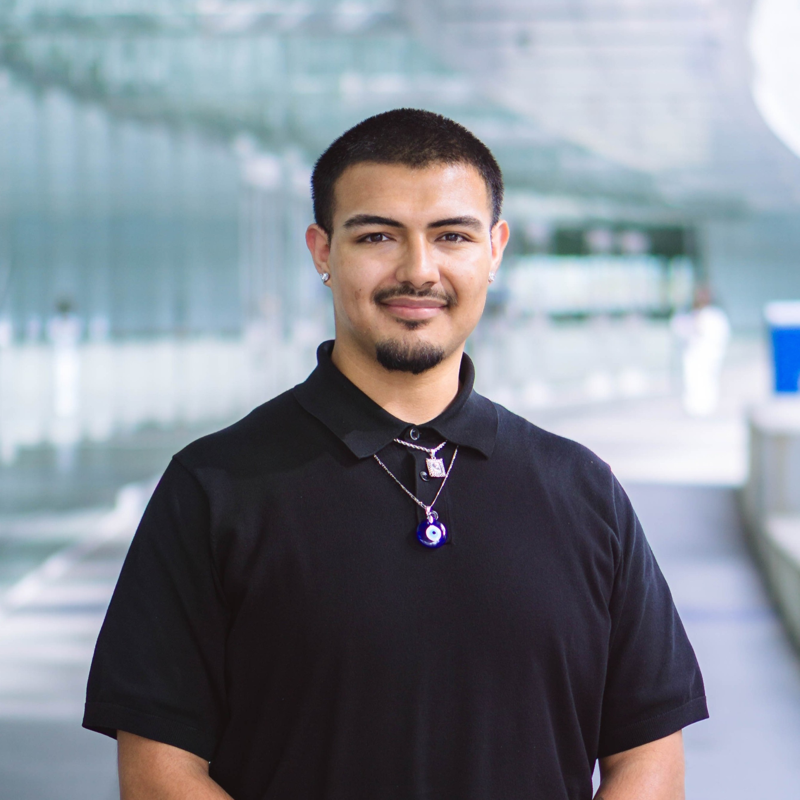 Portrait of enrollment counselor, Santi Herrera