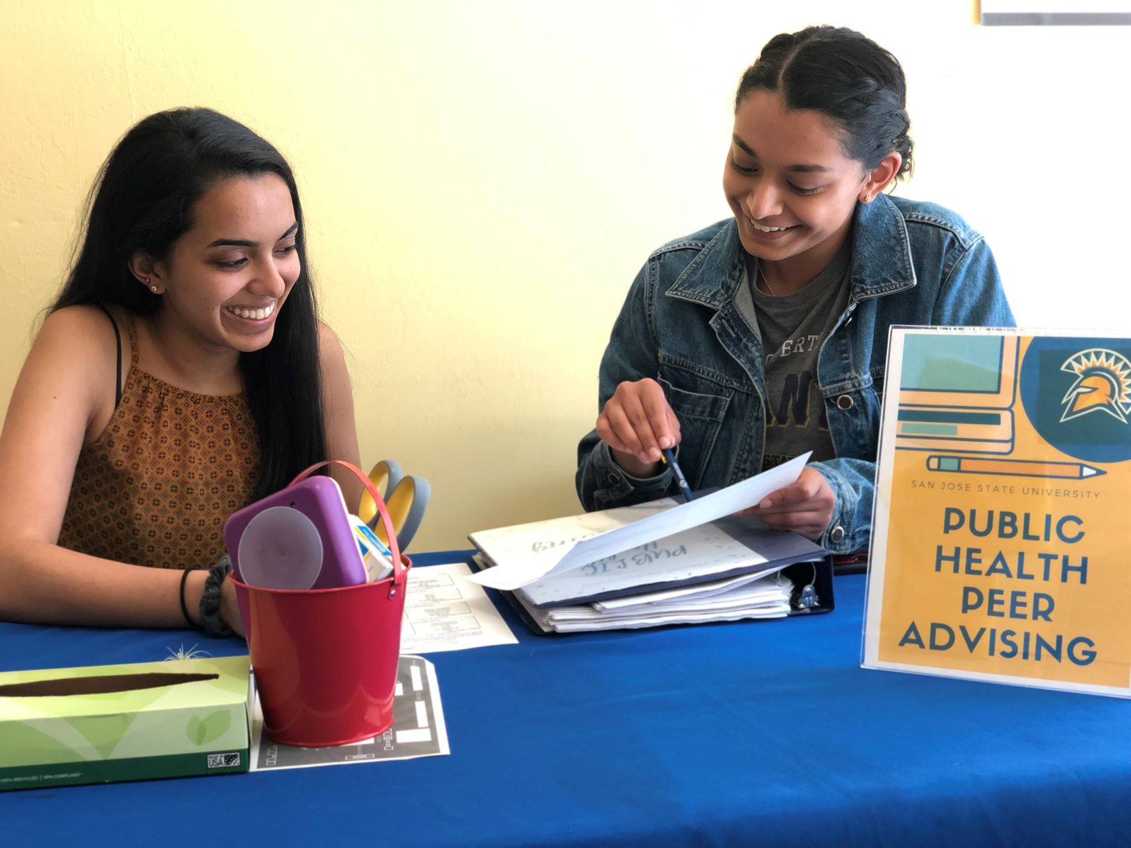 Public health peer advisors students