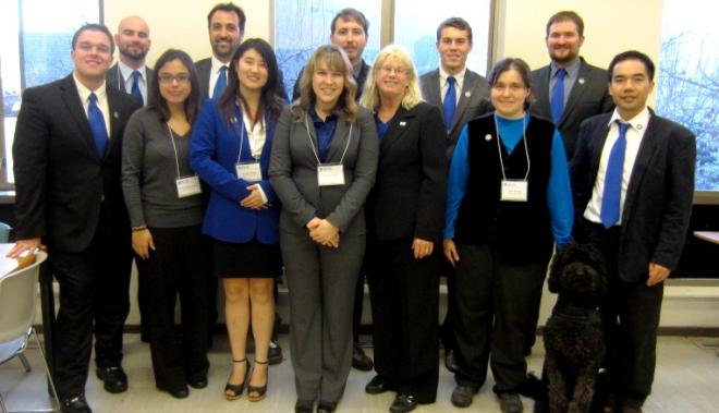 Members of the Ethics Bowl team