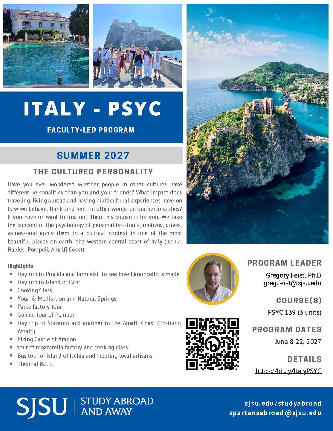 Italy Study Abroad Flyer