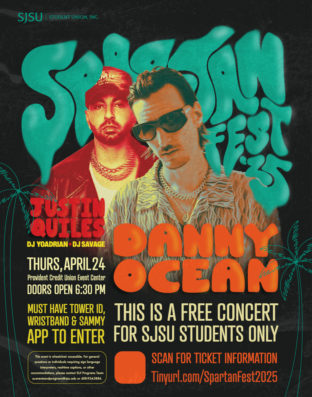 SpartanFest Spring 2025 Concert Poster